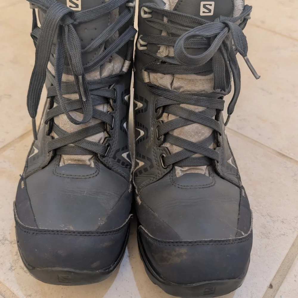 Salomon Gray Winter Boots